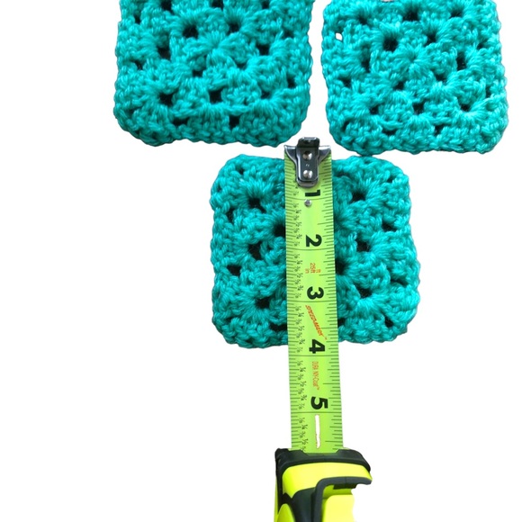 10 Handmade Granny Square Blocks for Afghans, Bags, Hats DYI PROJECTS 4”x 4” - Picture 7 of 13